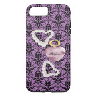 Parfum&Pearls Paars Damask iPhone7Plus Robuust Hoe