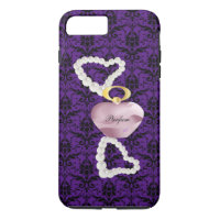 Parfum&Pearls Paars Damask iPhone7Plus Robuust Hoe