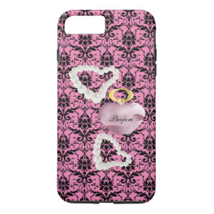 Parfum & Pearls Pink Damask iPhone7Plus Roze Hoesj Case-Mate iPhone Case