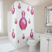 Parfum roze douchegordijn (In situ)