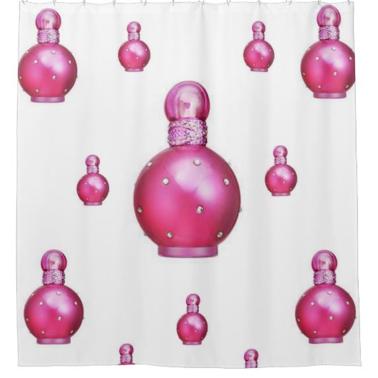 Parfum roze douchegordijn (Voorkant)