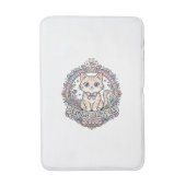 Parfum Schoonheid Kat Schattige Kat T-Shirt Ontwer Badmat (Voorkant Verticaal)