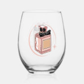 Parfum Steeloze Wijn Glas (Voorkant)