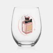Parfum Steeloze Wijn Glas (Achterkant)