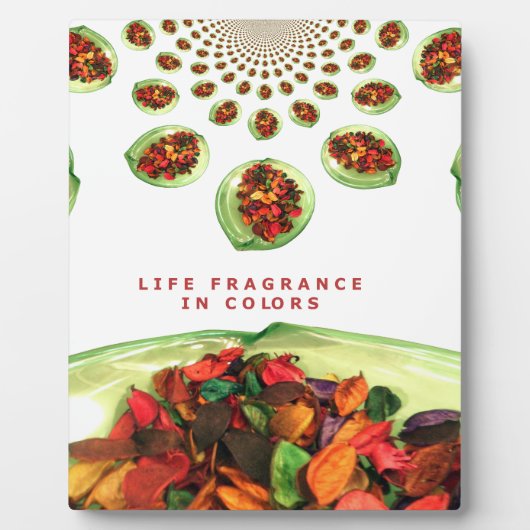 Parfum van het leven: Potpourri Inspirerend boodsc Fotoplaat (Voorkant)