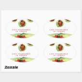 Parfum van het leven: Potpourri Inspirerend boodsc Ovale Sticker (Vel)
