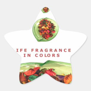 Parfum van het leven: Potpourri Inspirerend boodsc Ster Sticker