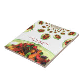 Parfum van het leven: Potpourri Inspirerend boodsc Tegeltje (Zijkant)