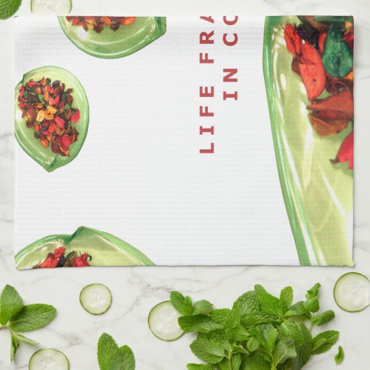 Parfum van het leven: Potpourri Inspirerend boodsc Theedoek (Gevouwen)