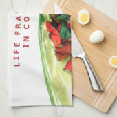 Parfum van het leven: Potpourri Inspirerend boodsc Theedoek (Quarter Fold)