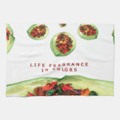 Parfum van het leven: Potpourri Inspirerend boodsc Theedoek (Horizontaal)