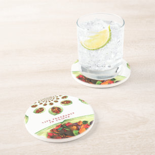 Parfum van het leven: Potpourri Inspirerend boodsc Zandsteen Onderzetter