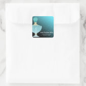 parfum vierkante sticker (Tas)