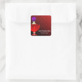 parfum vierkante sticker (Tas)