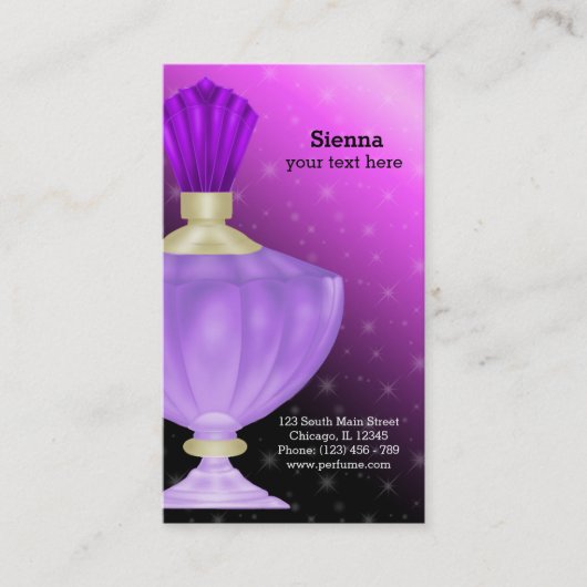 parfum visitekaartje (Voorkant)