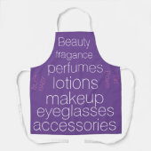 parfum, winkel, bril, fragmenten, oogbril, schort (Voorkant)