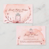 Parfumaraat Essential Oil Burgundy Visitekaartje (Voorkant / Achterkant)