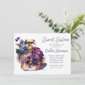 Parfume en goudbloemen | Zoete partij 16 Kaart (Staand voorkant)