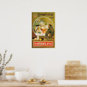 Parfumegeffracht oude Russische schoonheidscosmeti Poster (Keuken)