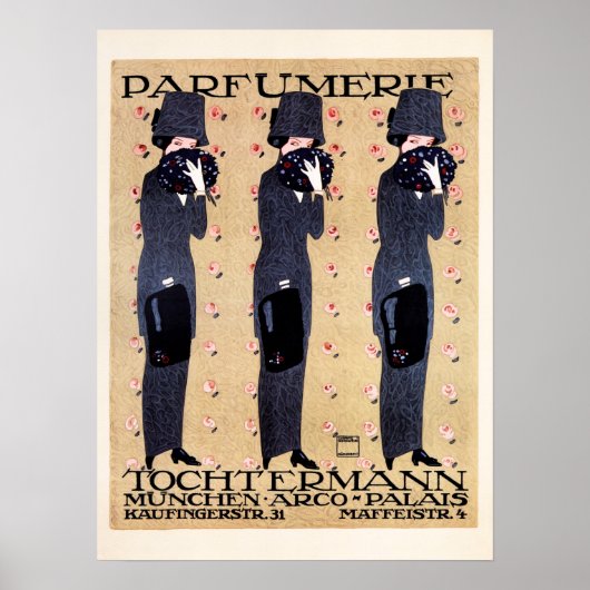 PARFUMERIE TOCHTERMANN München Ludwig Hohlwein Poster (Voorkant)