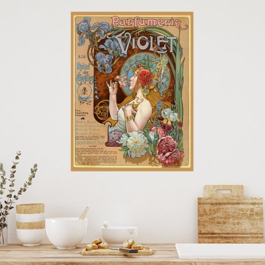Parfumerie Violet Poster (Keuken)