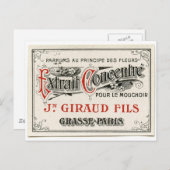  parfumetiket in Parijs Briefkaart (Voorkant / Achterkant)