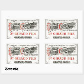  parfumetiket in Parijs Rechthoekige Sticker (Vel)