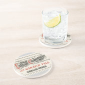  parfumetiket in Parijs Zandsteen Onderzetter (Zijkant)