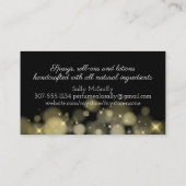 Parfumfles verstuiver geur lotion visitekaartje (Achterkant)