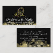 Parfumfles verstuiver geur lotion visitekaartje (Voorkant / Achterkant)