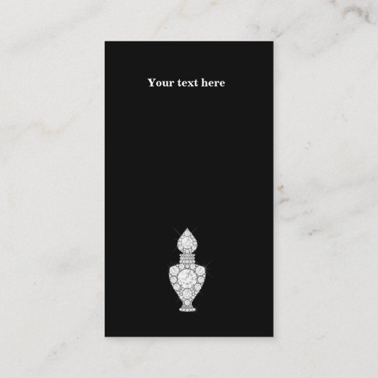 parfumfles visitekaartje (Achterkant)