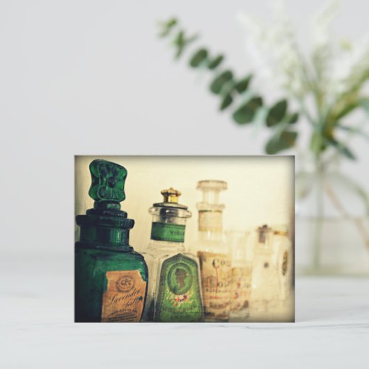  parfumflesje stilleven briefkaart (Staand voorkant)