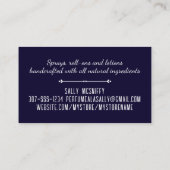 Parfumflesjes geurlotion beauty visitekaartje (Achterkant)