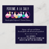 Parfumflesjes geurlotion beauty visitekaartje (Voorkant / Achterkant)