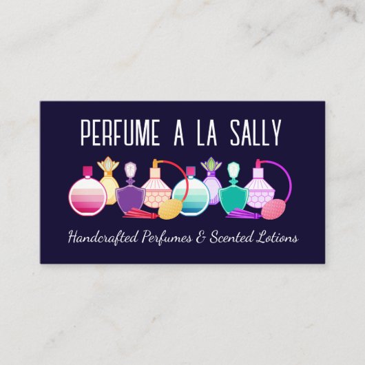 Parfumflesjes geurlotion beauty visitekaartje (Voorkant)