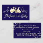 Parfumflesjes geurlotion beauty visitekaartje (Voorkant / Achterkant)