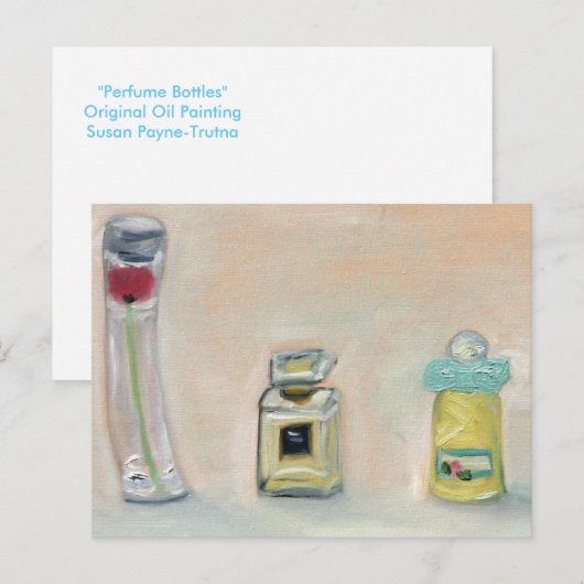 "Parfumflessen" Briefkaart (Voorkant / Achterkant)