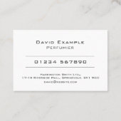 Parfumier met Foto van Holder Visitekaartje (Achterkant)