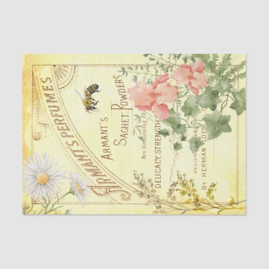  parfums en ontkoppeling van vezelbijen Pa Tissuepapier (Voorkant)