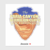 Paria Canyon - Vermilion Cliffs (pijlpunt) Sticker (Vel)
