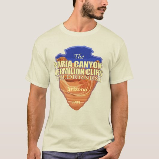 Paria Canyon - Vermilion Cliffs (pijlpunt) T-shirt (Voorkant)