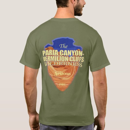 Paria Canyon - Vermilion Cliffs (pijlpunt) T-shirt (Achterkant)