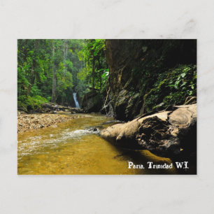 Paria River and Waterfall, Trinidad W.I. Briefkaart