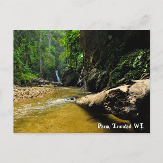 Paria River and Waterfall, Trinidad W.I. Briefkaart