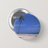 paridis op het strand ronde button 5,7 cm (Voorkant /achterkant)