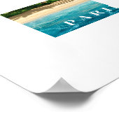 Paridise Tropical Beach Poster (Hoek)
