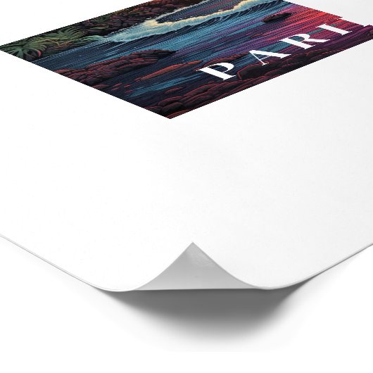 Paridise Tropical Beach Poster (Hoek)