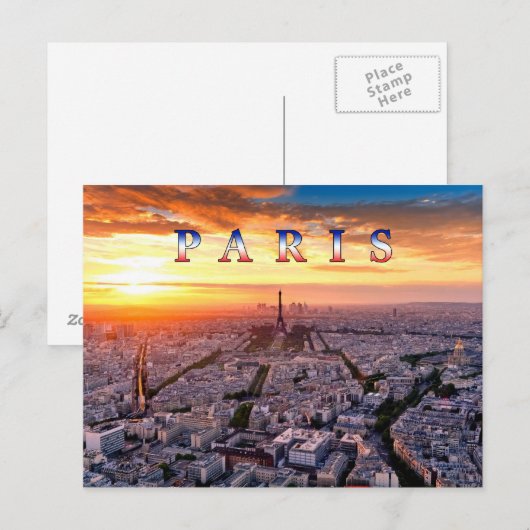 Parijs 018B Briefkaart (Voorkant / Achterkant)