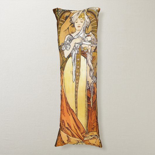 Parijs 1900, Alphonse Mucha Lichaamskussen (Voorkant Verticaal)