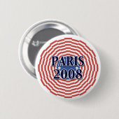 Parijs 2008 ronde button 5,7 cm (Voorkant /achterkant)